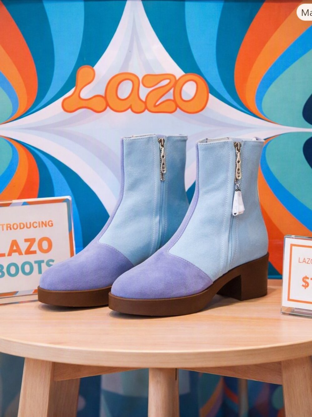 Lazo Siren Galaxy Purple Boots — Made in Italy | Size 8.5 | NEW